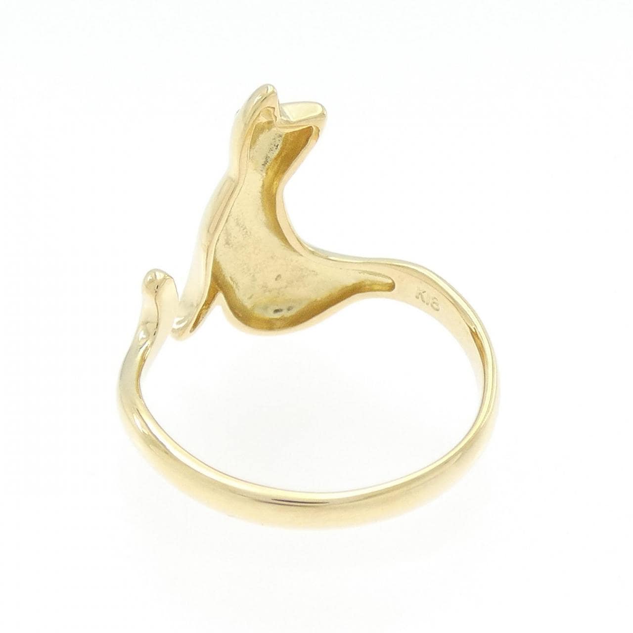 K18YG キャット リング