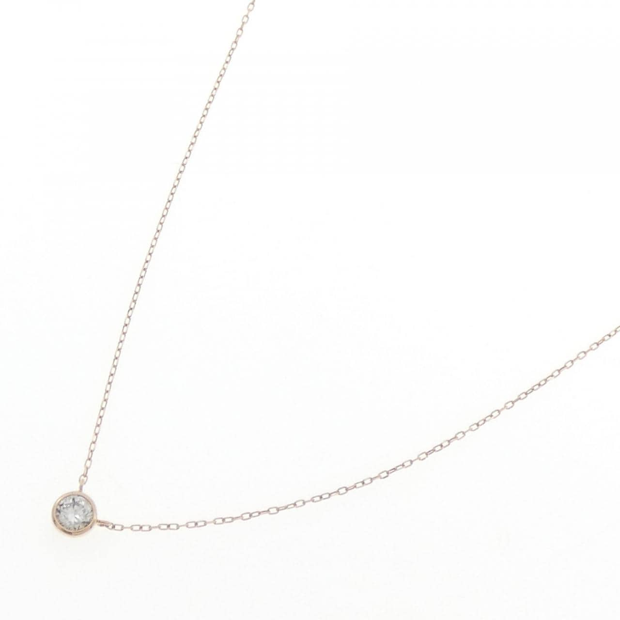 K10PG ダイヤモンド ネックレス 0.20CT