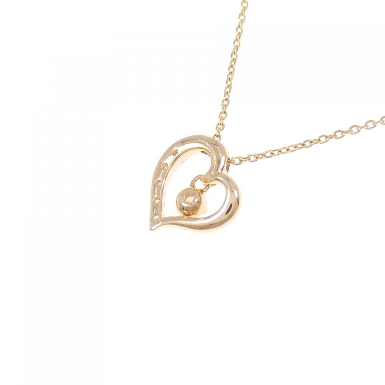 4゜C ハート ダイヤモンド ネックレス