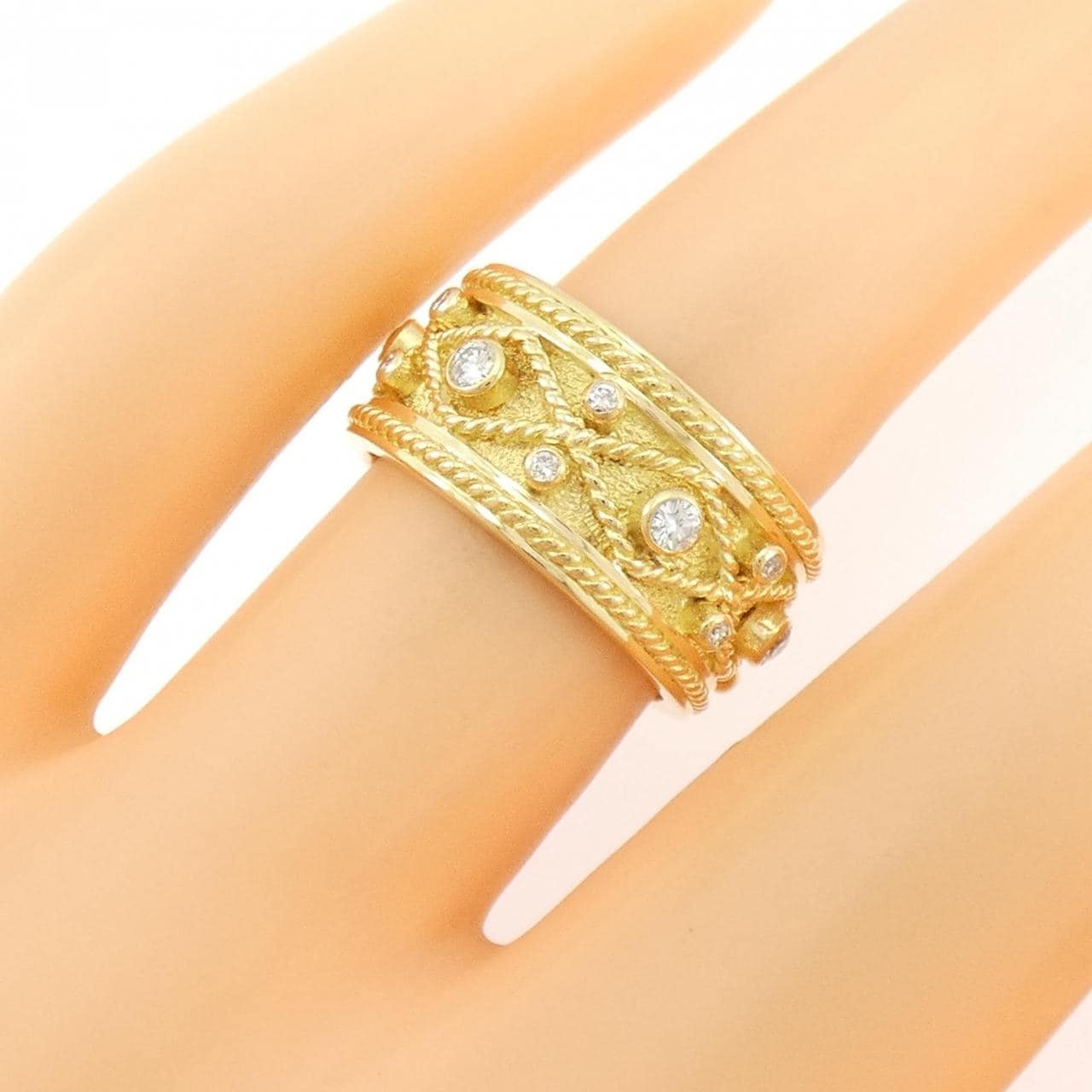 750YG ダイヤモンド リング