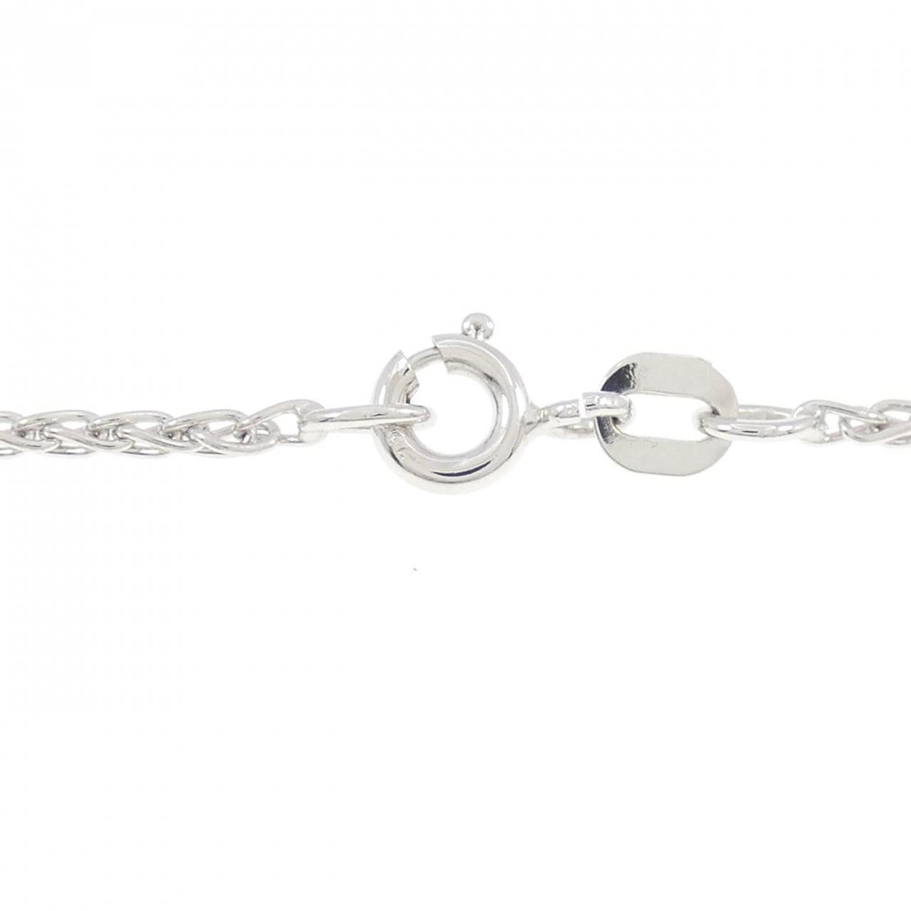 K18WG/750WG ムーン ダイヤモンド ネックレス 0.65CT