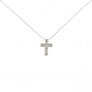 PT900/PT850 クロス ダイヤモンド ネックレス 0.50CT