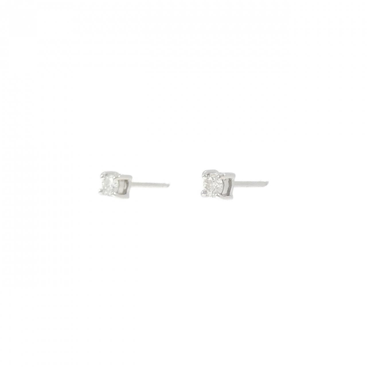 【リメイク】PT900 ダイヤモンド ピアス 0.10CT