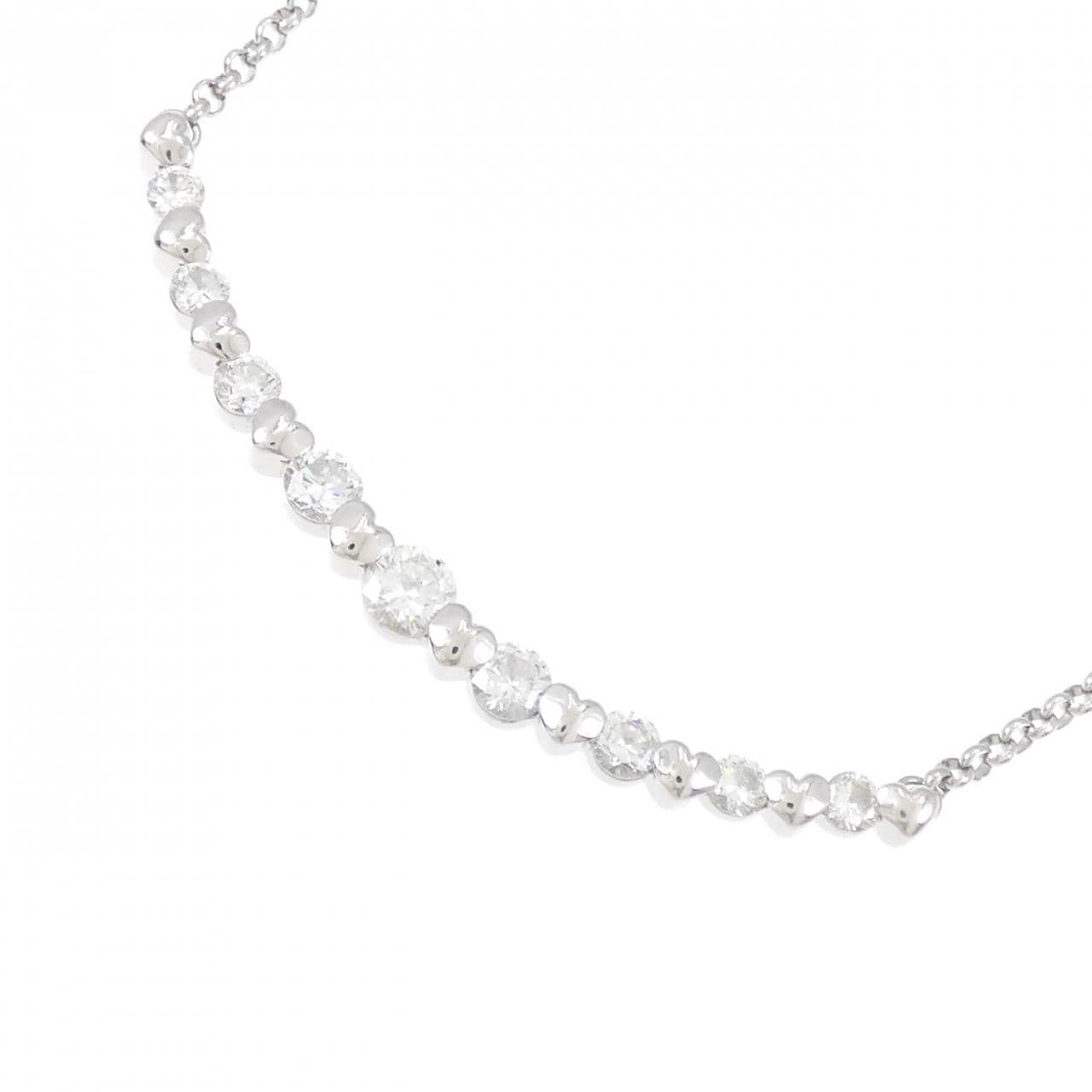 PT900/PT850 ダイヤモンド ネックレス 0.72CT
