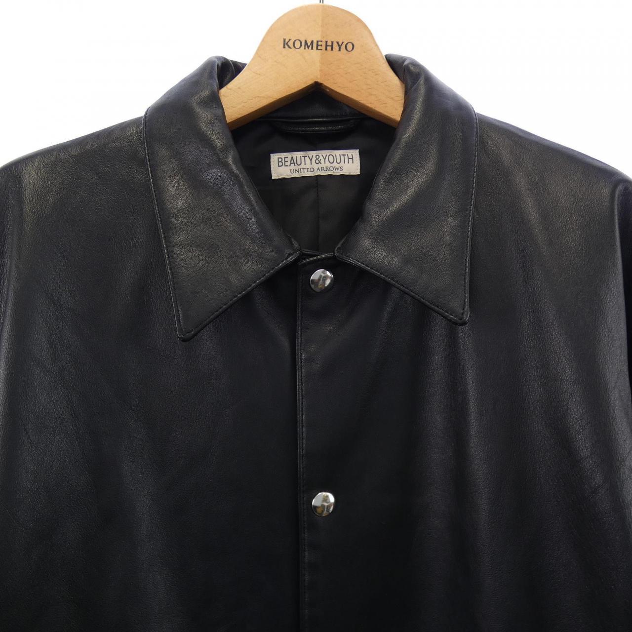 ビューティーアンドユース BEAUTY&YOUTH(U.A) 1225-199-0162 レザージャケット