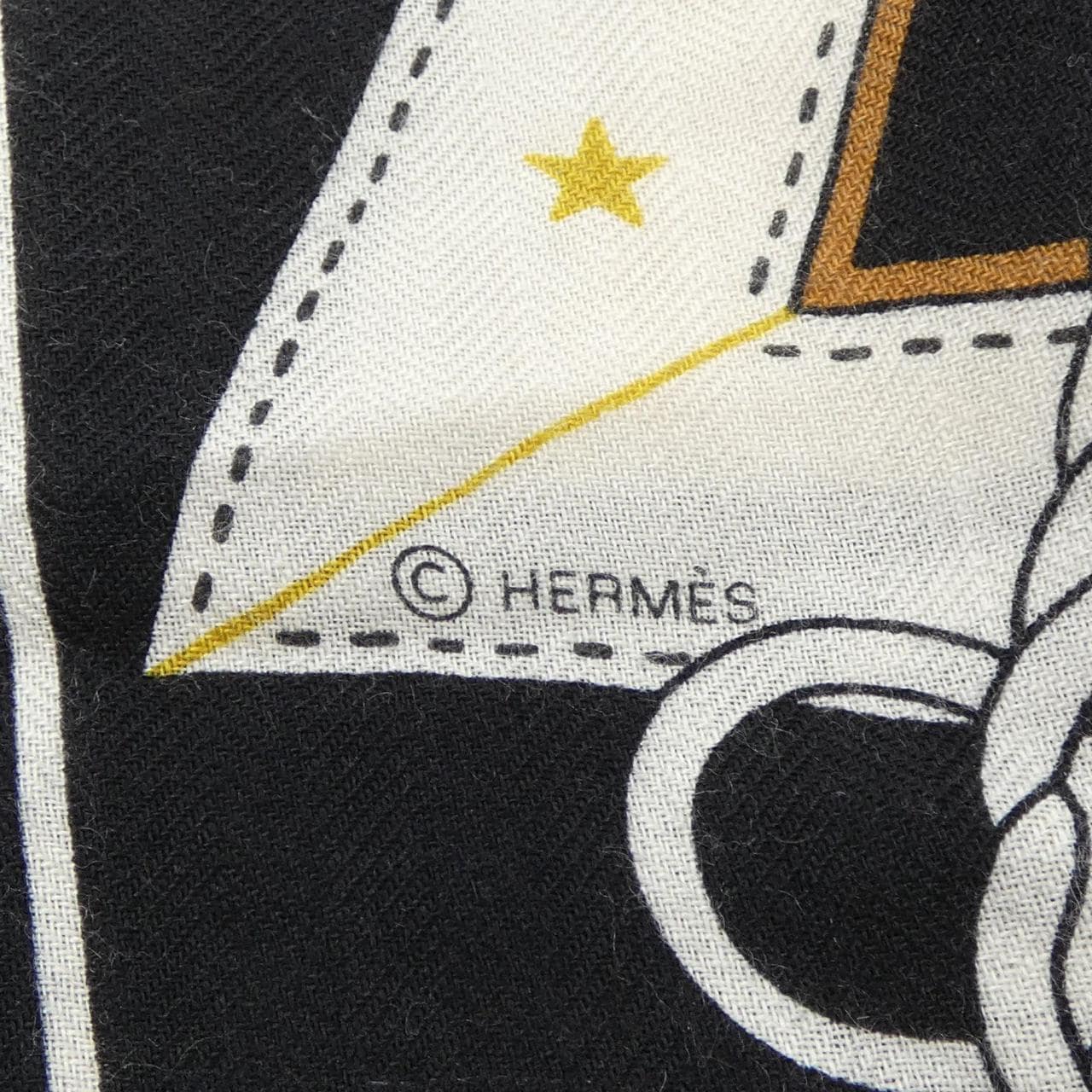 HERMES La Promenade du Matin Bandana H243986S Carre Jean 140 披肩