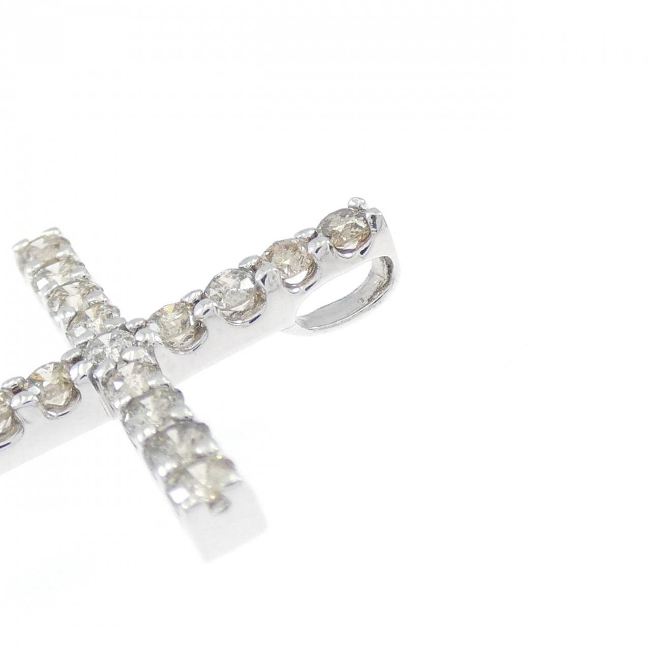 K14WG ダイヤモンド ペンダント 1.00CT