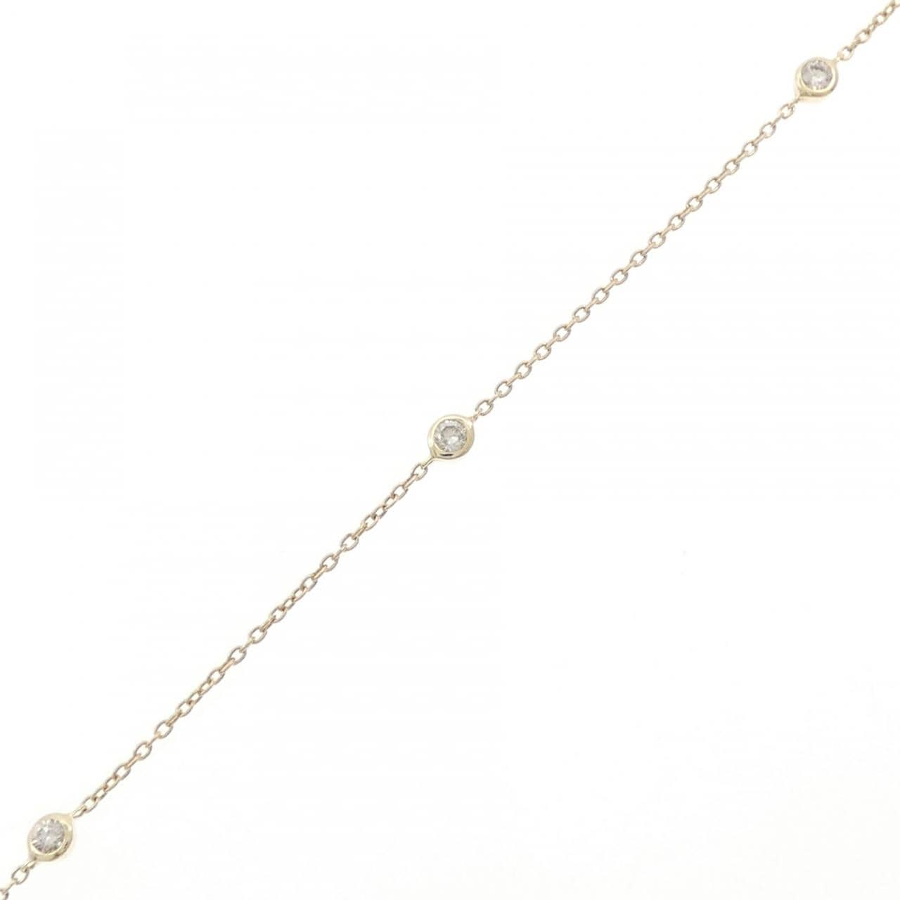 K10YG ダイヤモンド ブレスレット 0.10CT