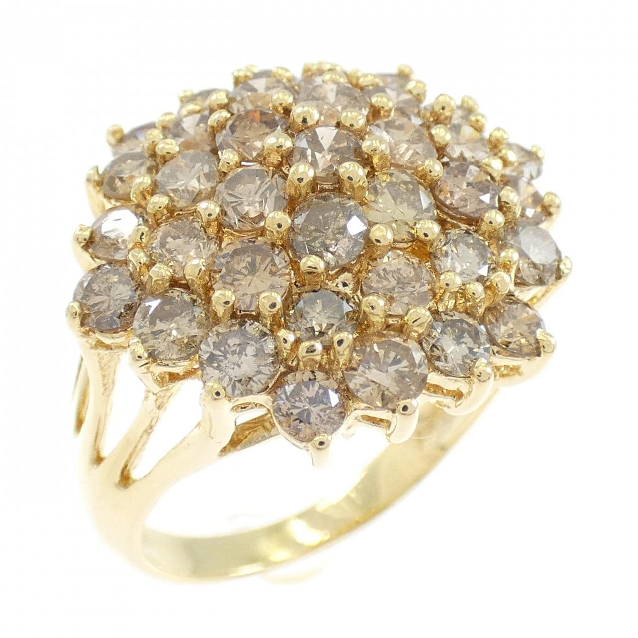 K18YG ダイヤモンド リング 3.0CT