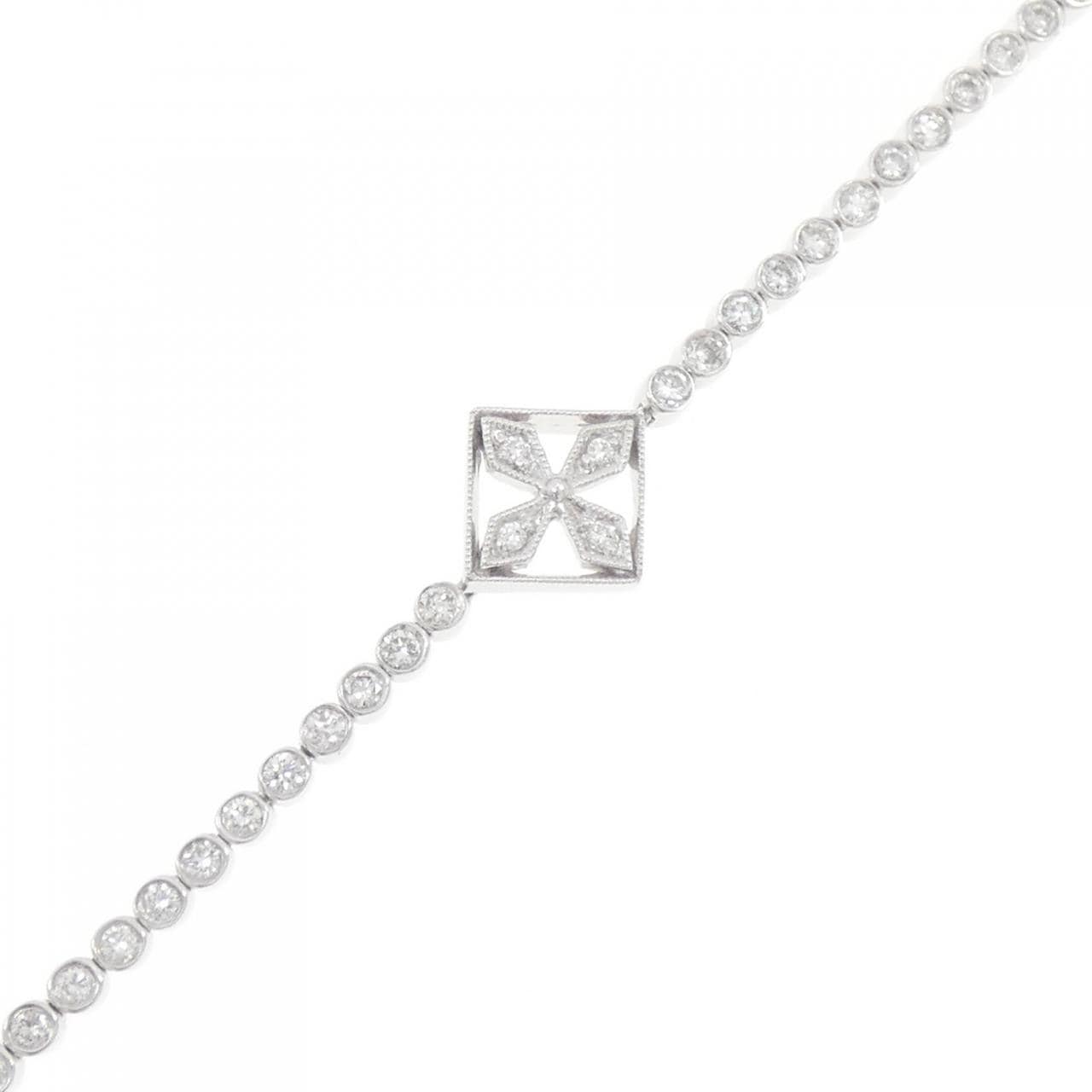 K18WG ダイヤモンド ブレスレット 0.72CT