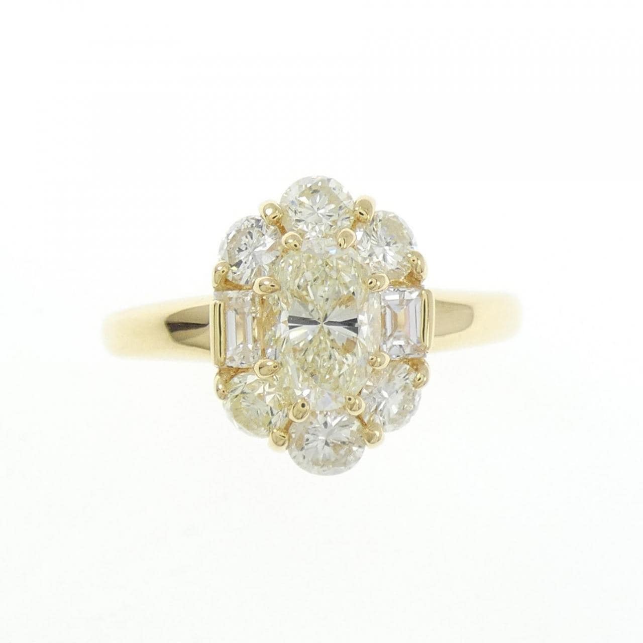 K18YG ダイヤモンド リング 0.77CT