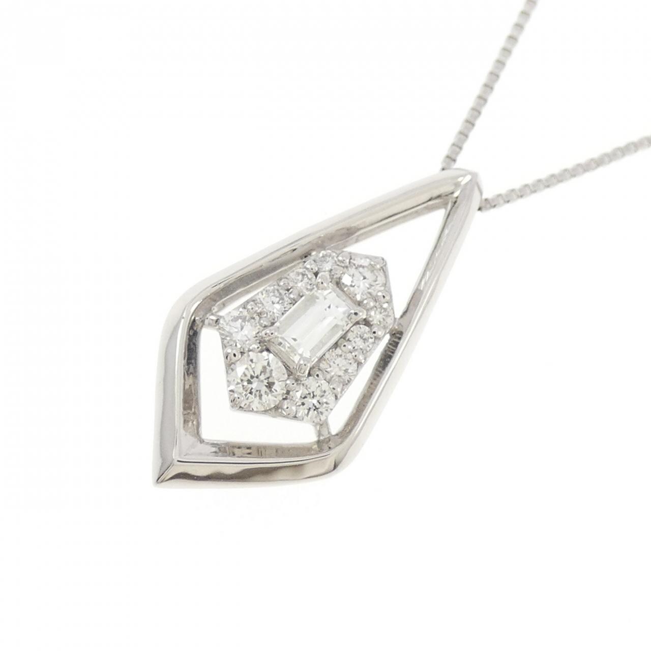【新品】PT900/PT850 ダイヤモンド ネックレス 0.25CT