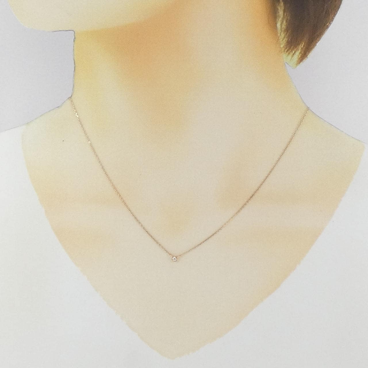 エテ ダイヤモンド ネックレス 0.02CT
