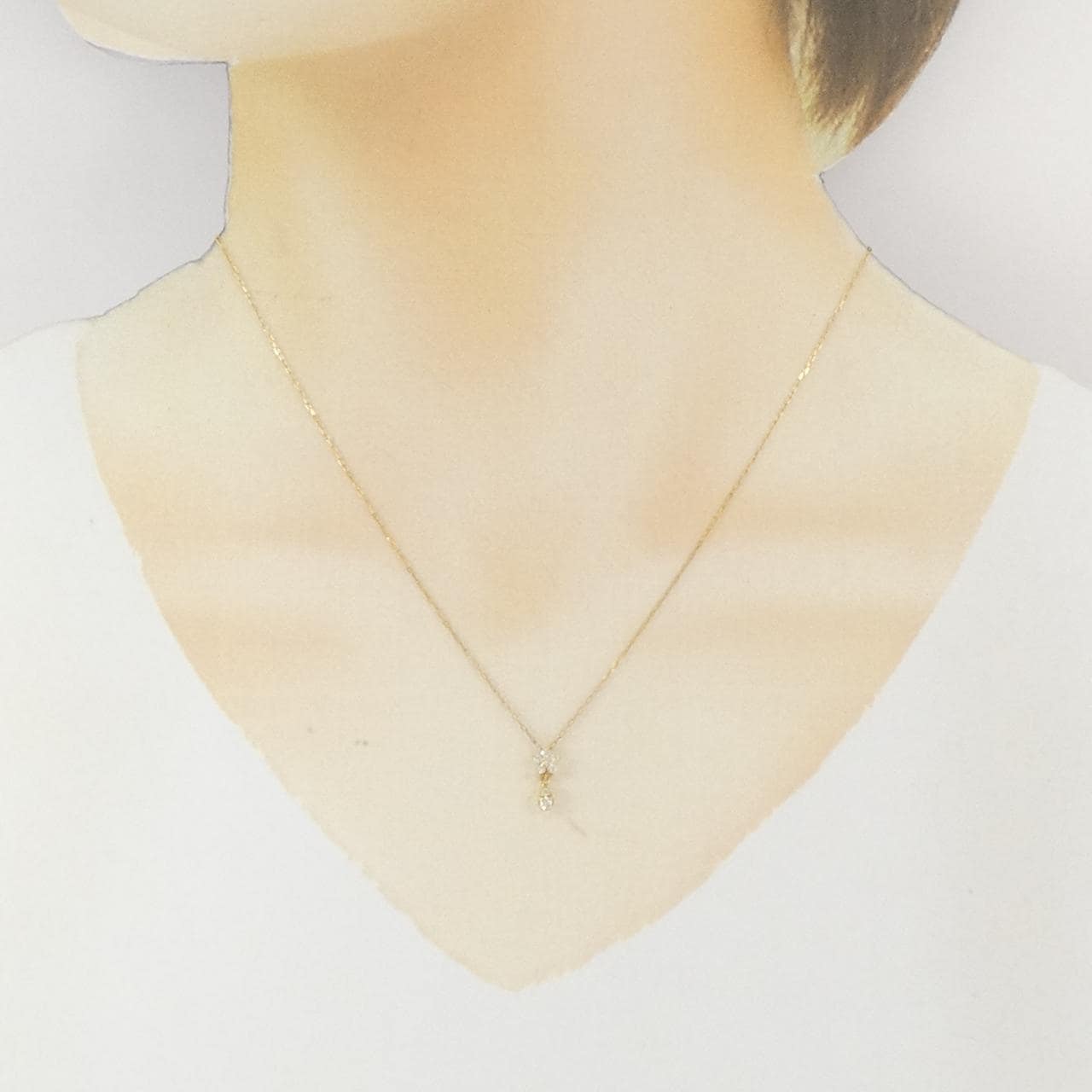 クミキョク ダイヤモンド ネックレス 0.12CT