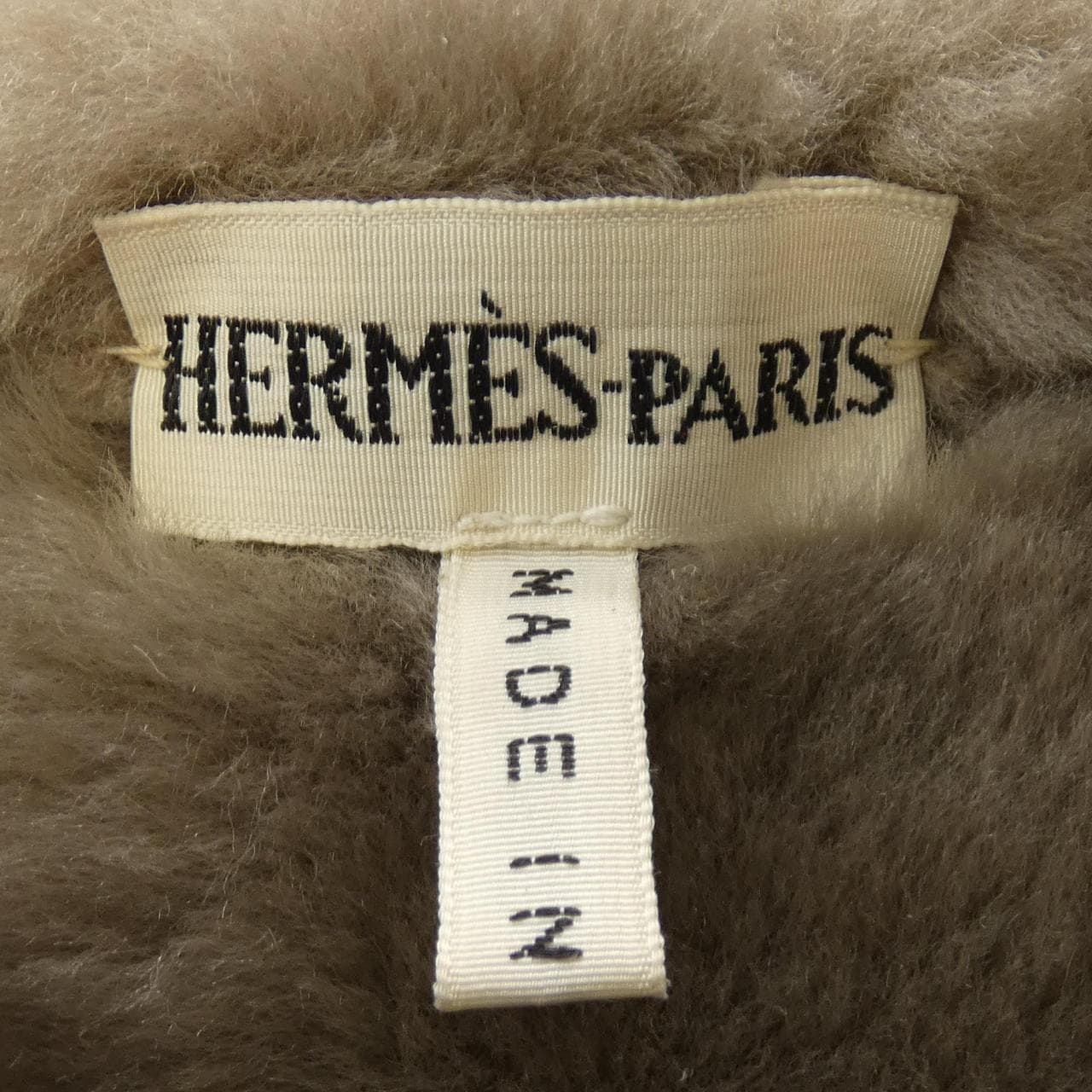 【ヴィンテージ】エルメス HERMES ムートンコート