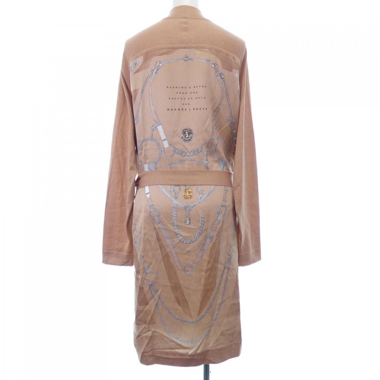 エルメス HERMES ETUDE POUR UNE PARURE DE GALA *86-7710 ツイルレーヌ ロングカーディガン