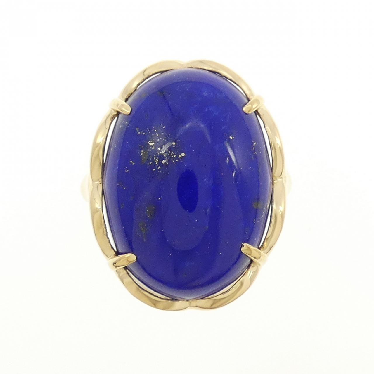 K18YG ラピスラズリ リング 10.0CT