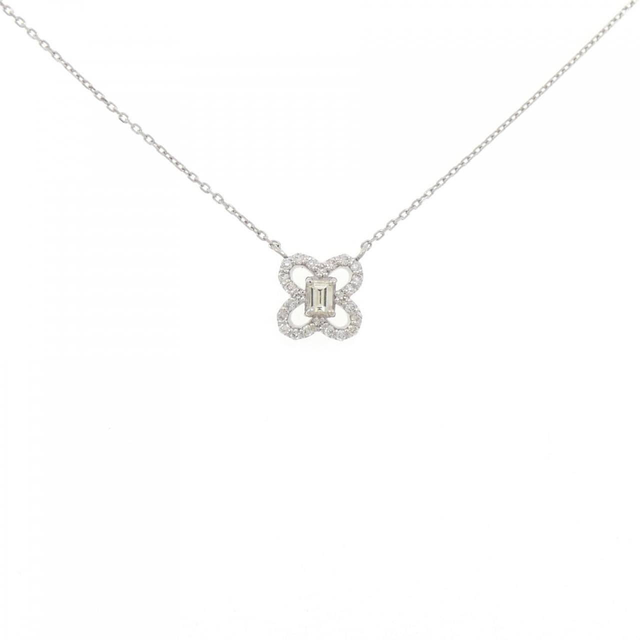【新品】PT900/PT850 ダイヤモンド ネックレス 0.15CT