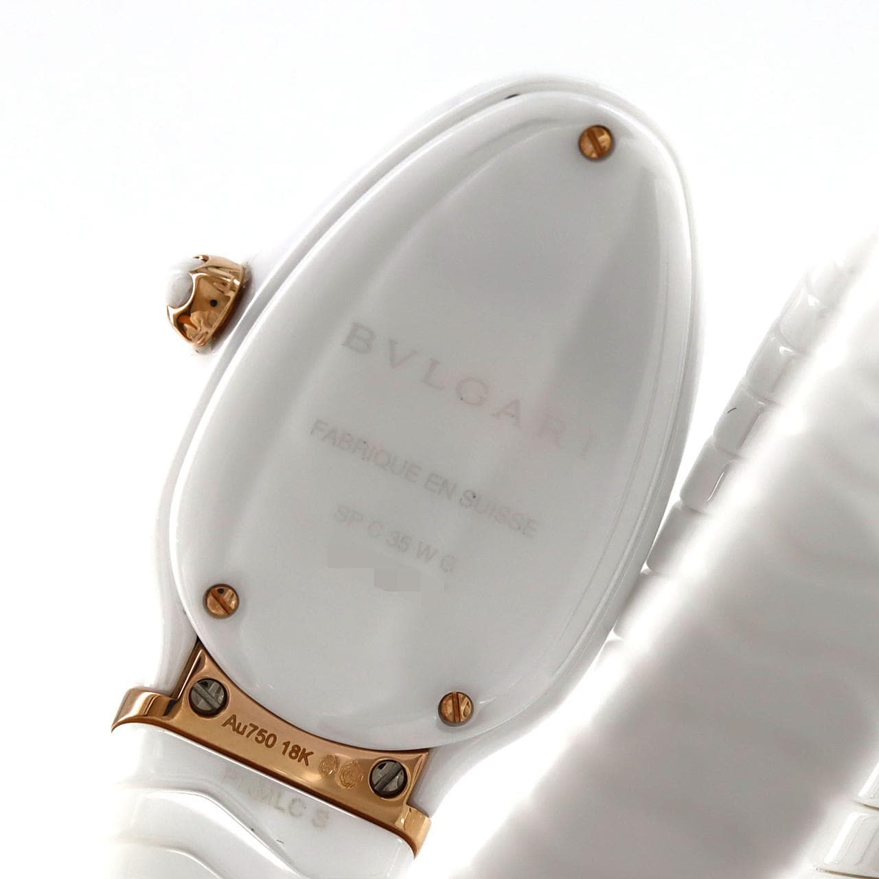 ブルガリ セルペンティスピガ セラミックxPG/D Sサイズ SPC35WG/102886 セラミックxPG クォーツ