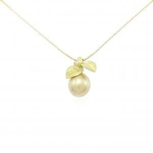 K18YG 白蝶パール ネックレス