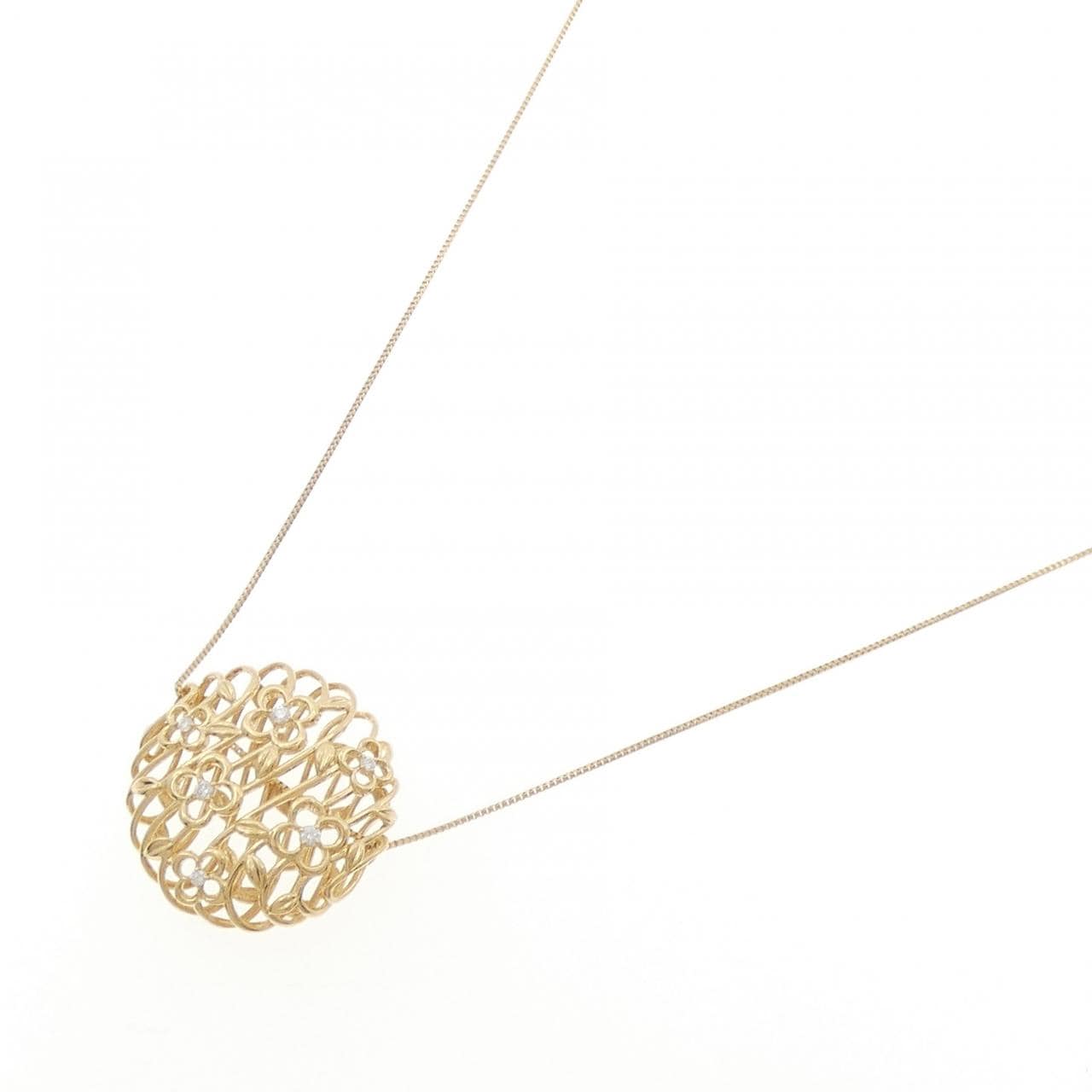 ギンザタナカ ダイヤモンド ネックレス 0.09CT