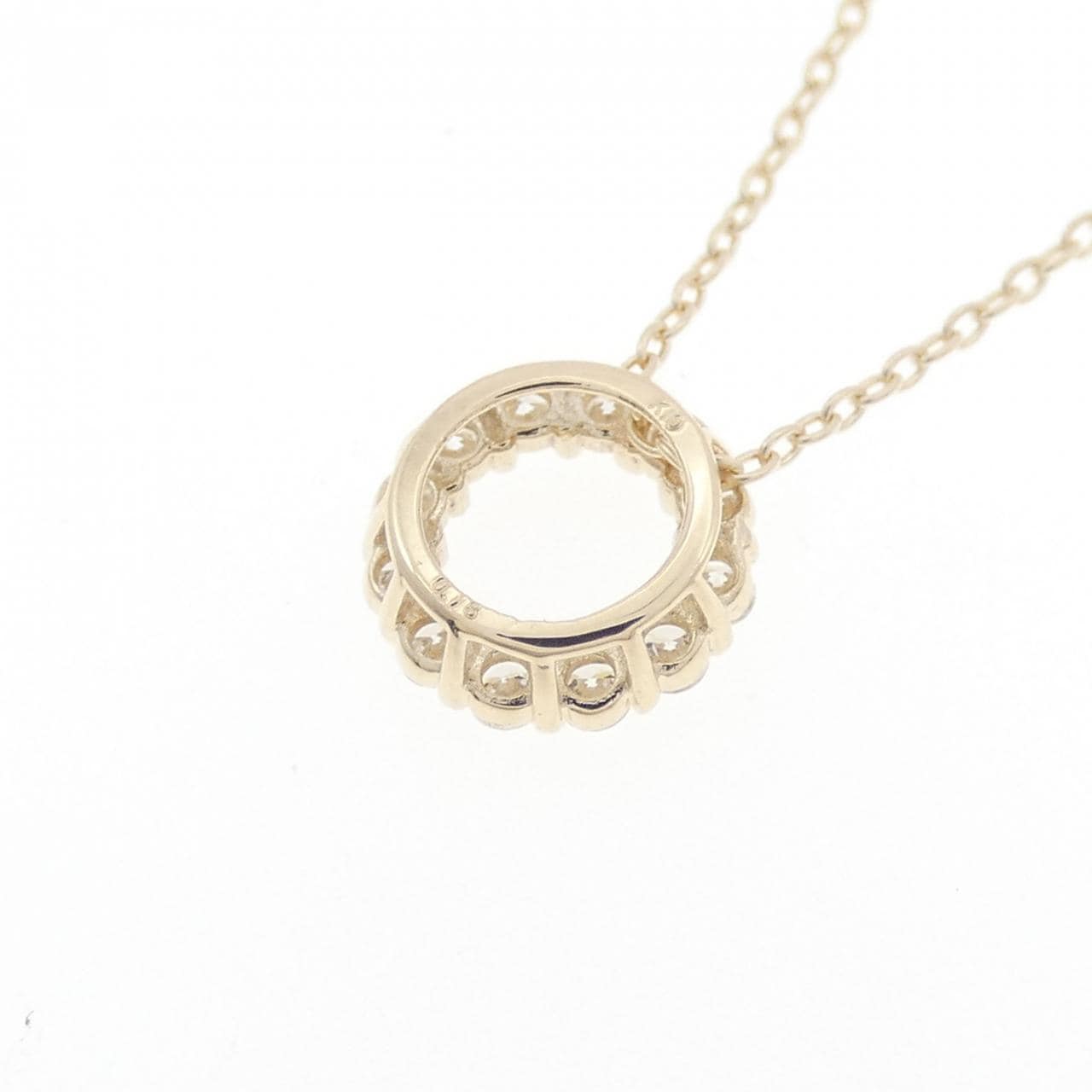 【リメイク】K10YG ダイヤモンド ネックレス 0.18CT