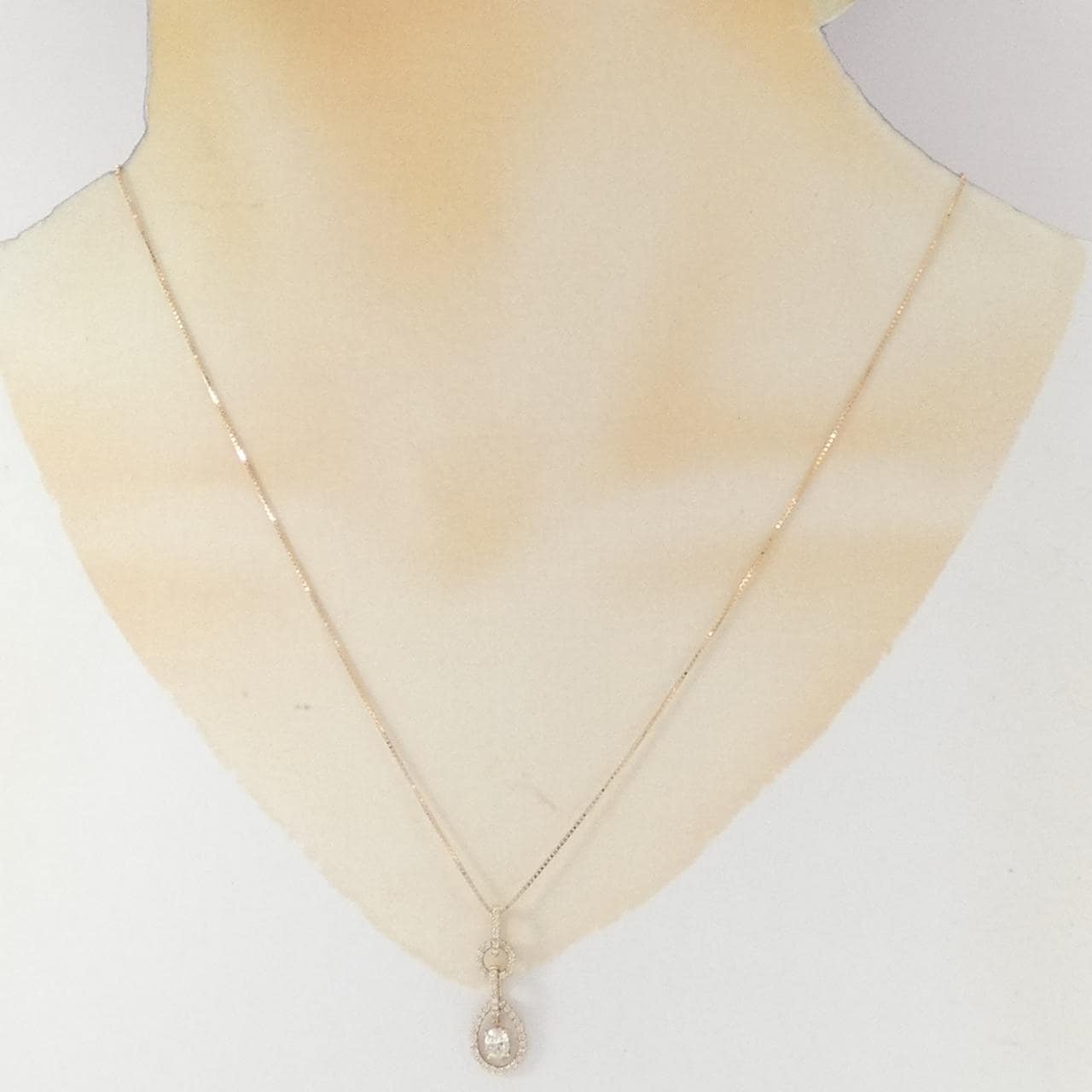K18PG ダイヤモンド ネックレス 0.226CT