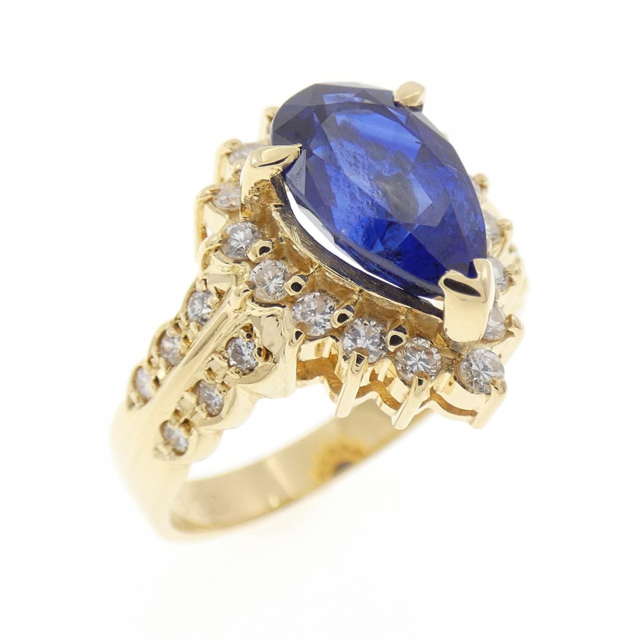 K18YG サファイヤ リング 2.29CT