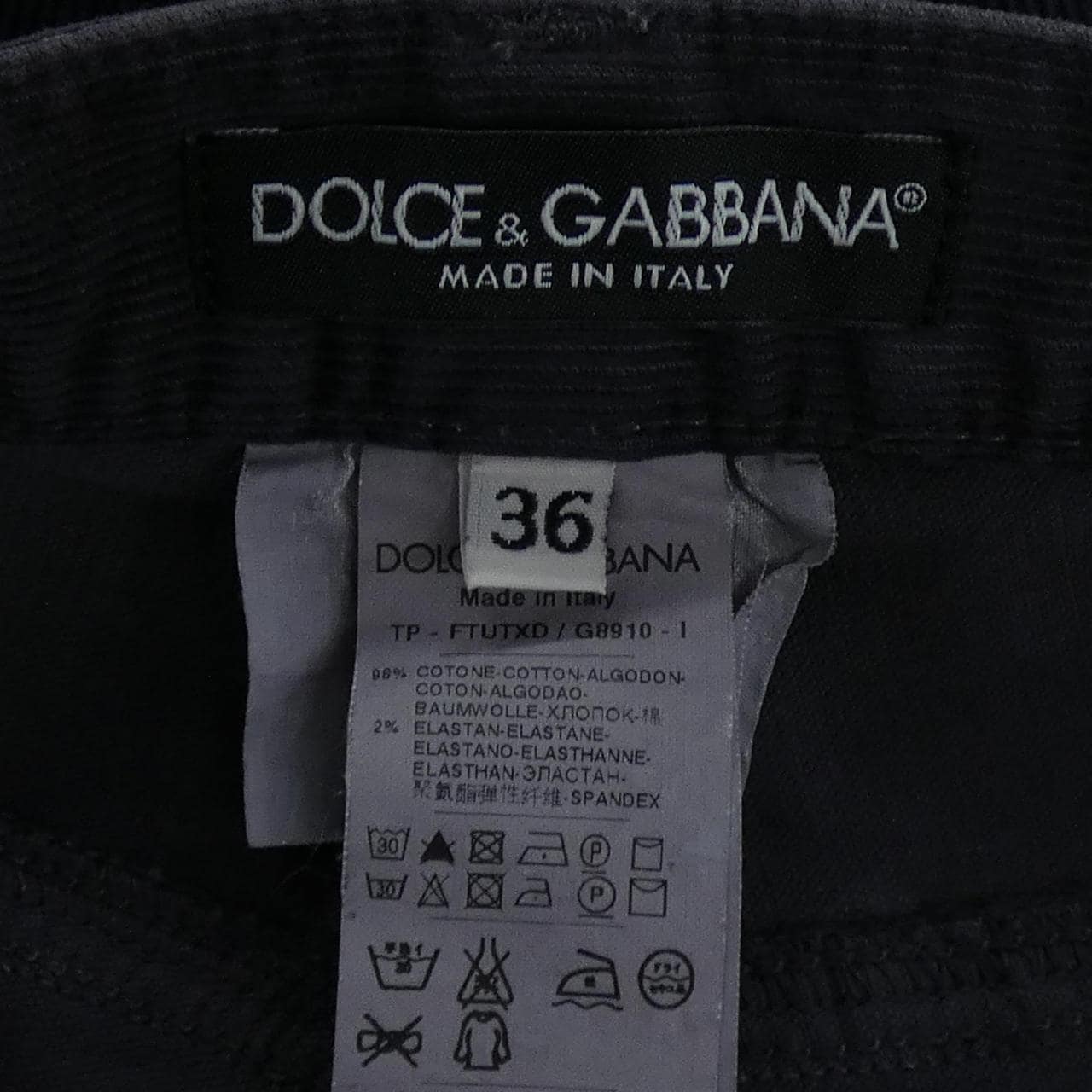 ドルチェアンドガッバーナ DOLCE&GABBANA FTUTXD/G8910 パンツ