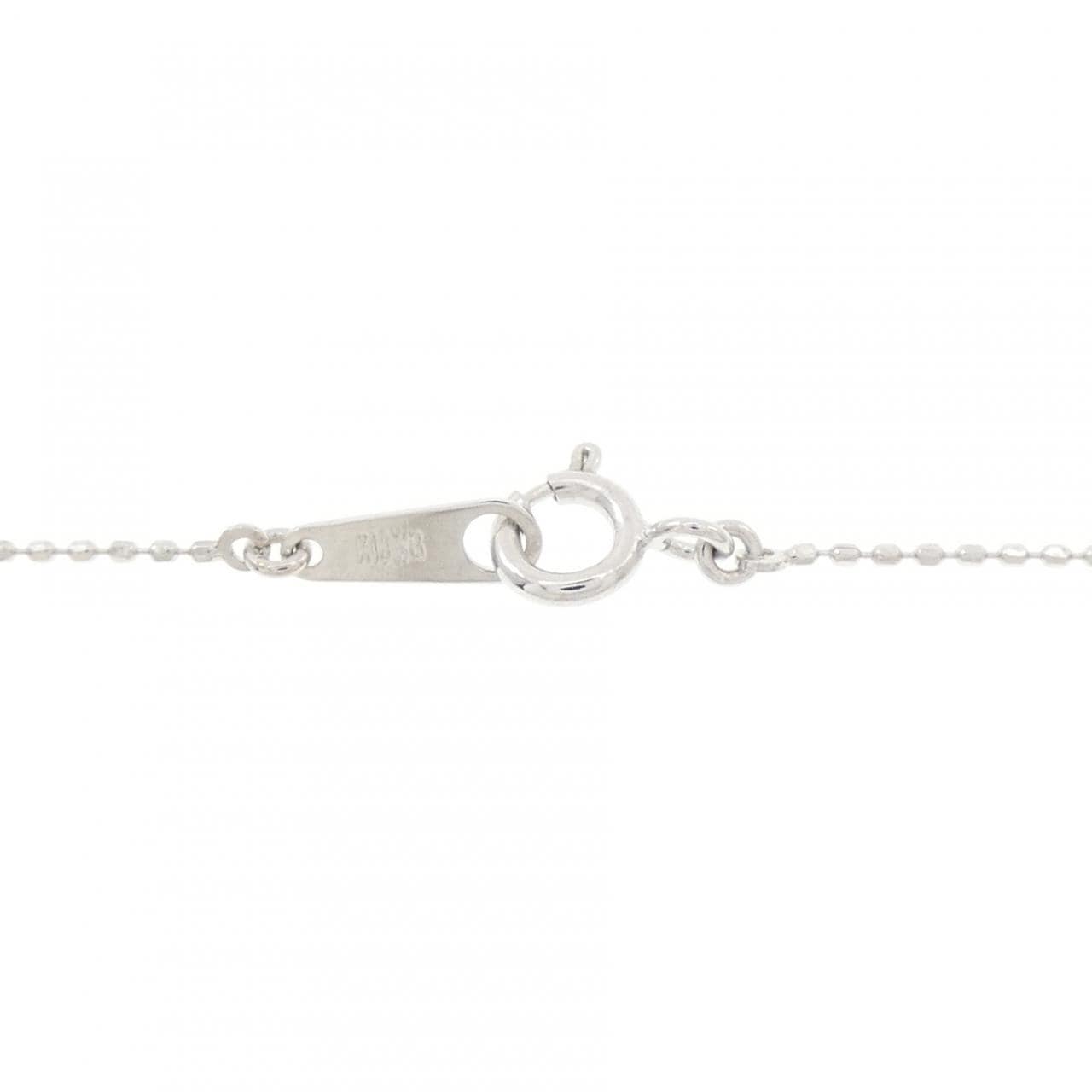 K18WG ダイヤモンド ネックレス 0.10CT