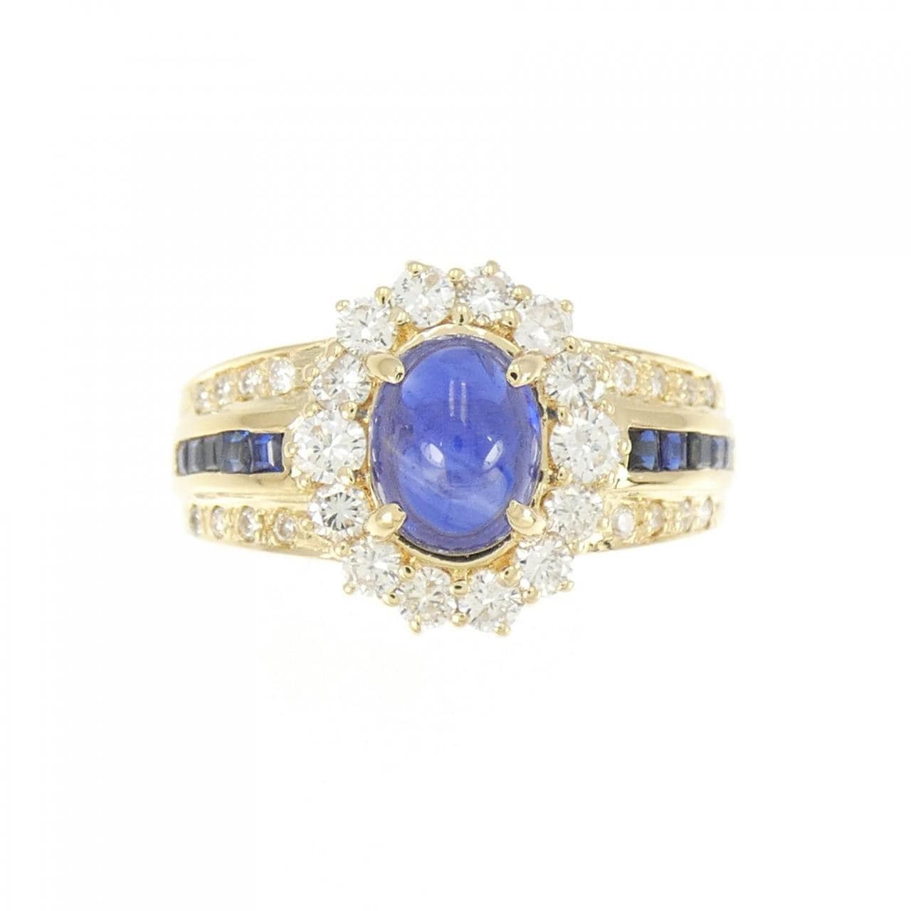 K18YG Sapphire Ring 1.91CT