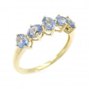 K18YG サファイヤ リング 1.25CT