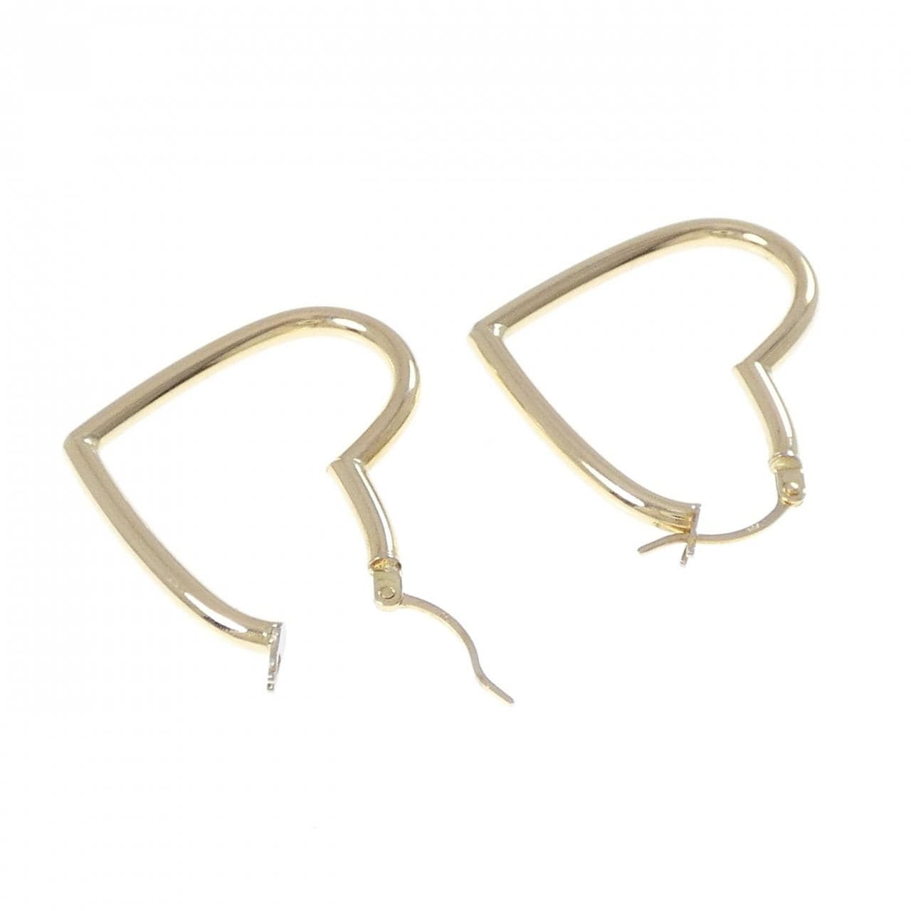 750YG/750WG ハート ピアス