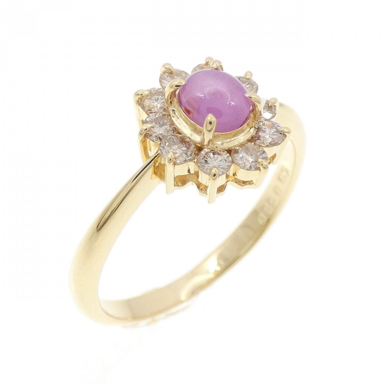 K18YG星形藍寶石戒指0.54CT