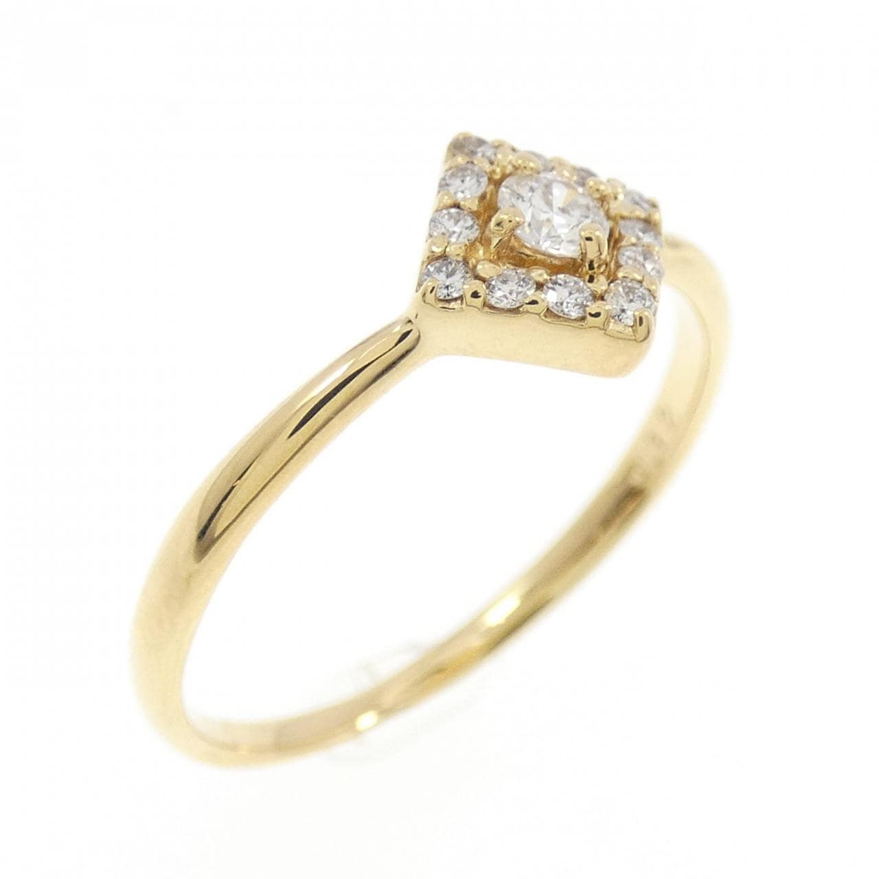 K18YG ダイヤモンド リング 0.12CT