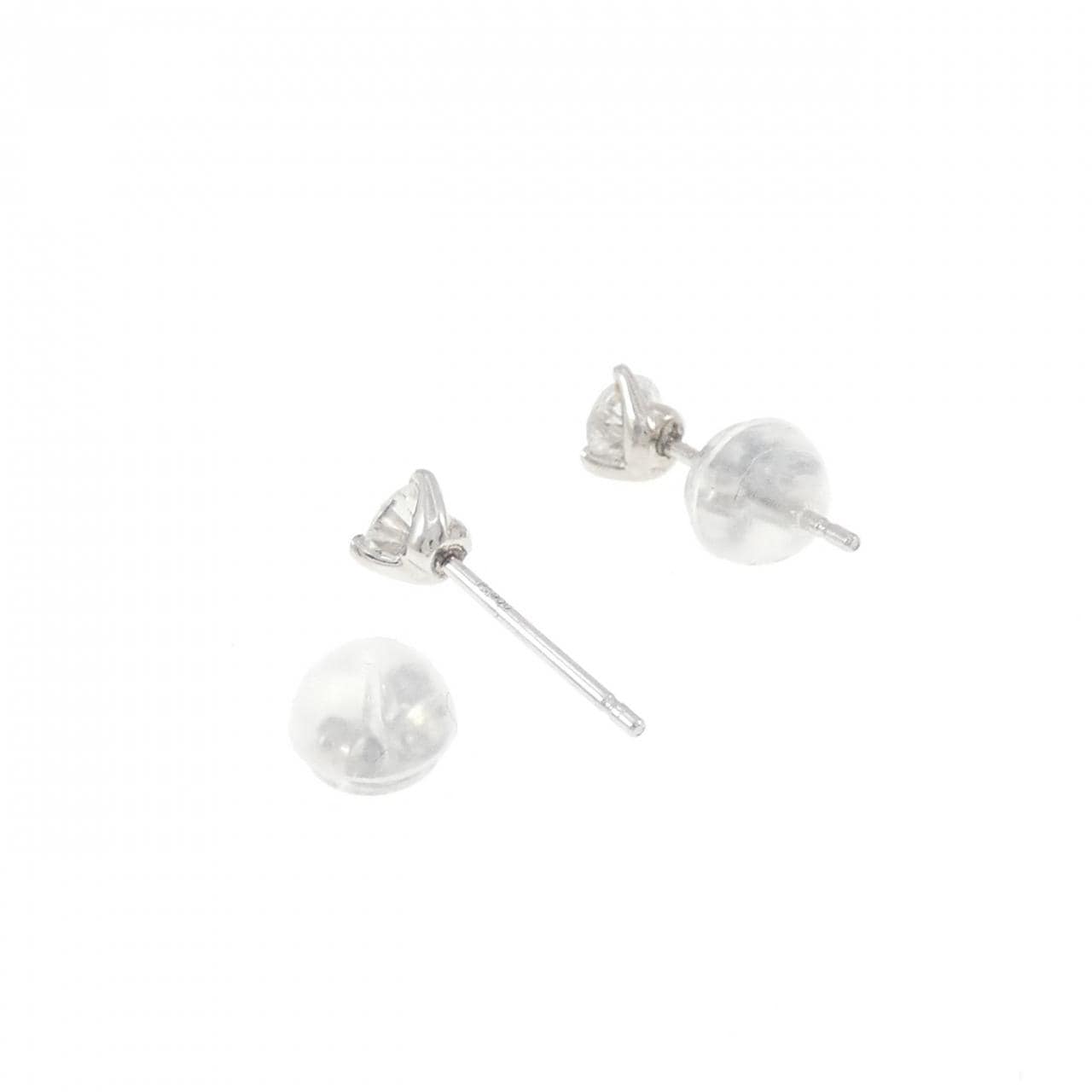 PT900 ソリティア ダイヤモンド ピアス 0.31CT