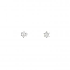 PT900 ソリティア ダイヤモンド ピアス 0.31CT