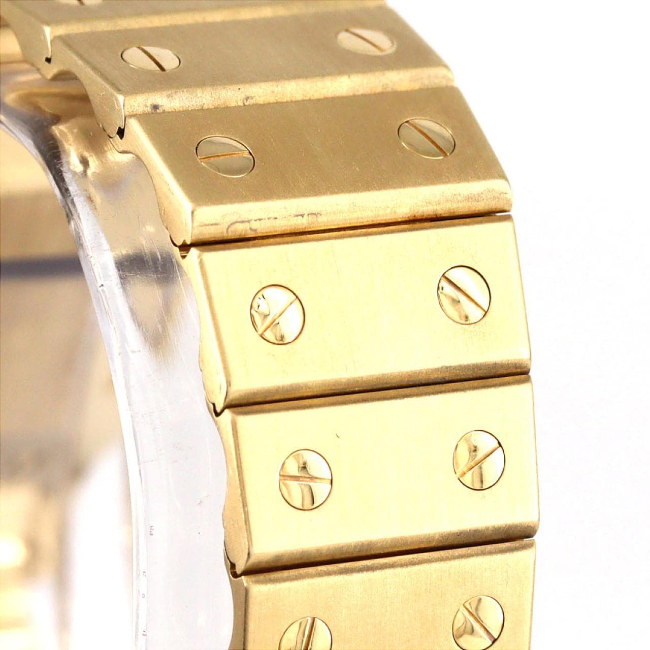 【ノーメンテナンス還元価格】カルティエ サントスLM YG YG 自動巻