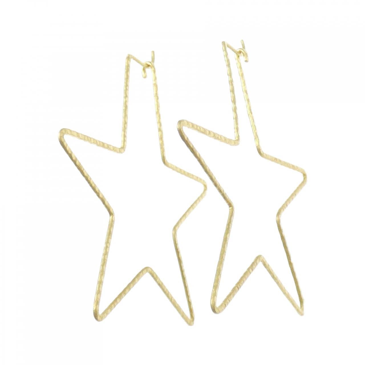 K18YG スター ピアス