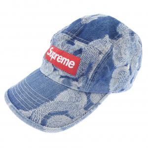 シュプリーム SUPREME Flames Jacquard Denim キャップ