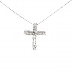 PT900/PT850 クロス ダイヤモンド ネックレス 1.06CT