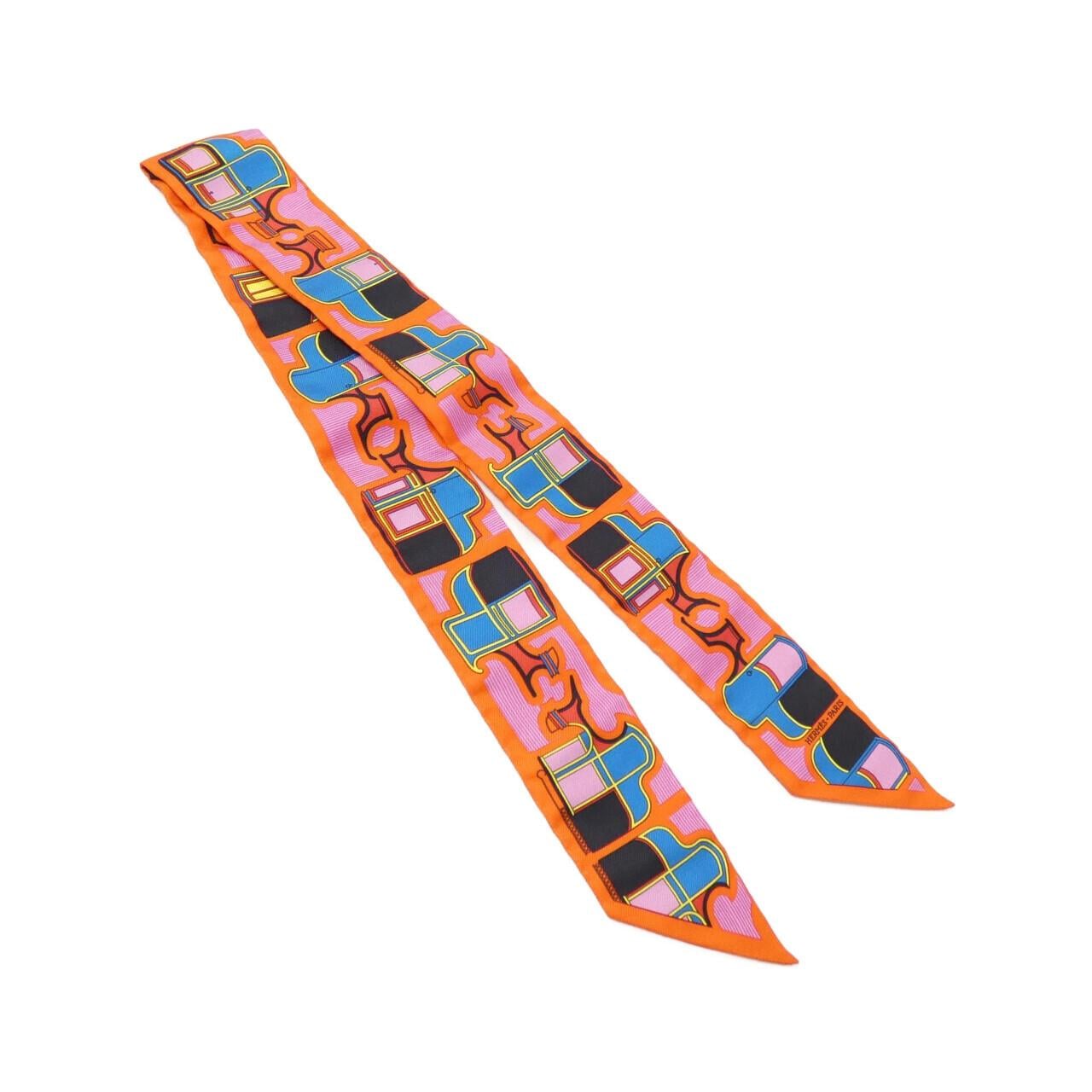 HERMES LES COUPES Twilly 061537S Scarf