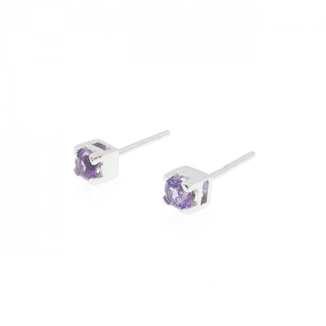750WG amethyst earrings
