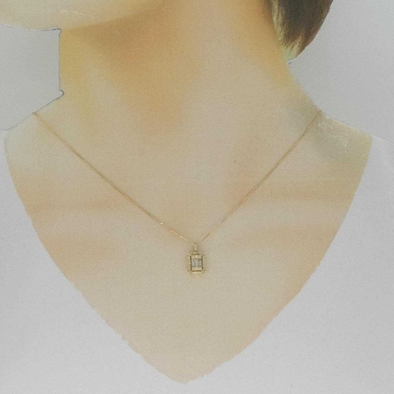 【新品】K18YG ダイヤモンド ネックレス 0.30CT