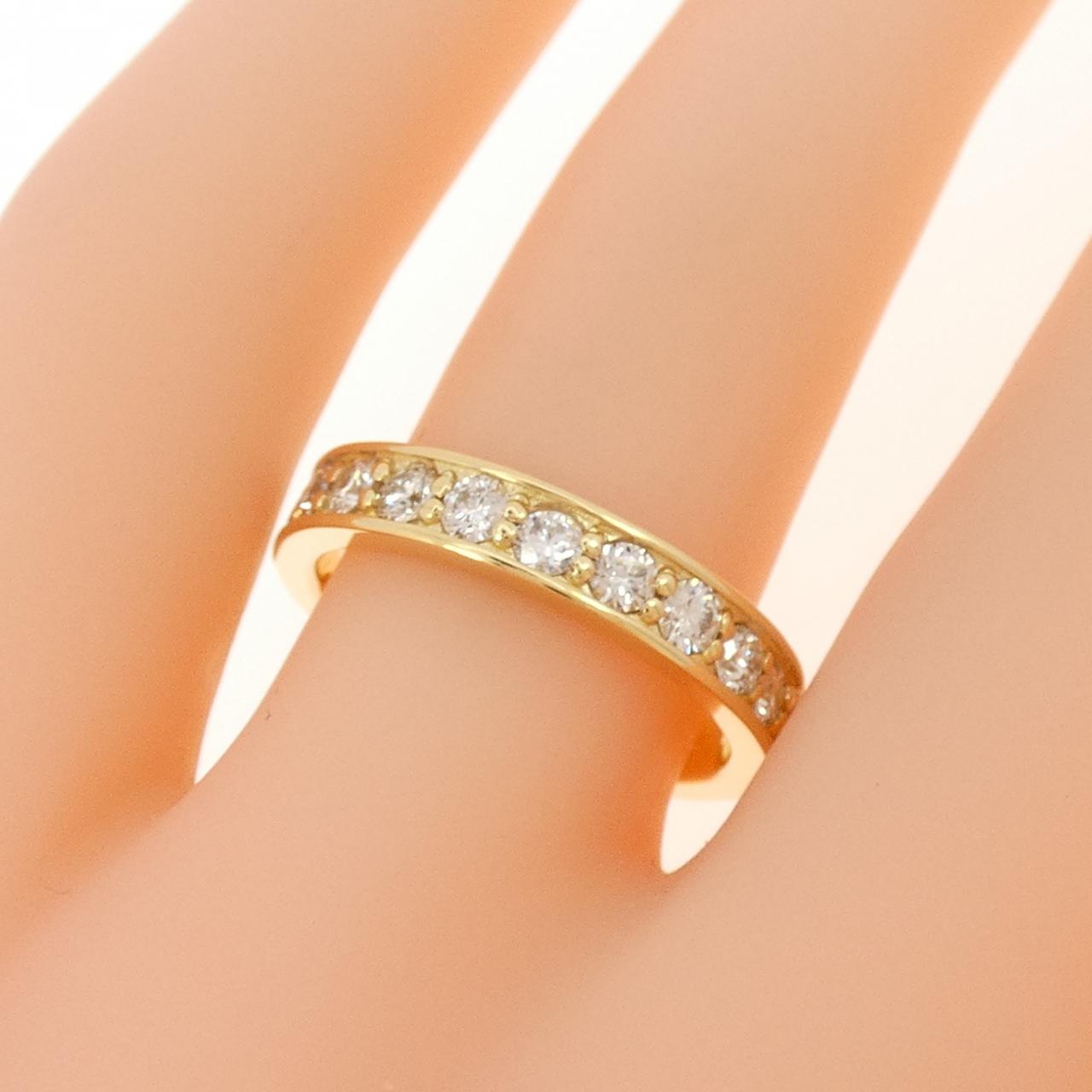 K18YG フルエタニティ ダイヤモンド リング 1.00CT