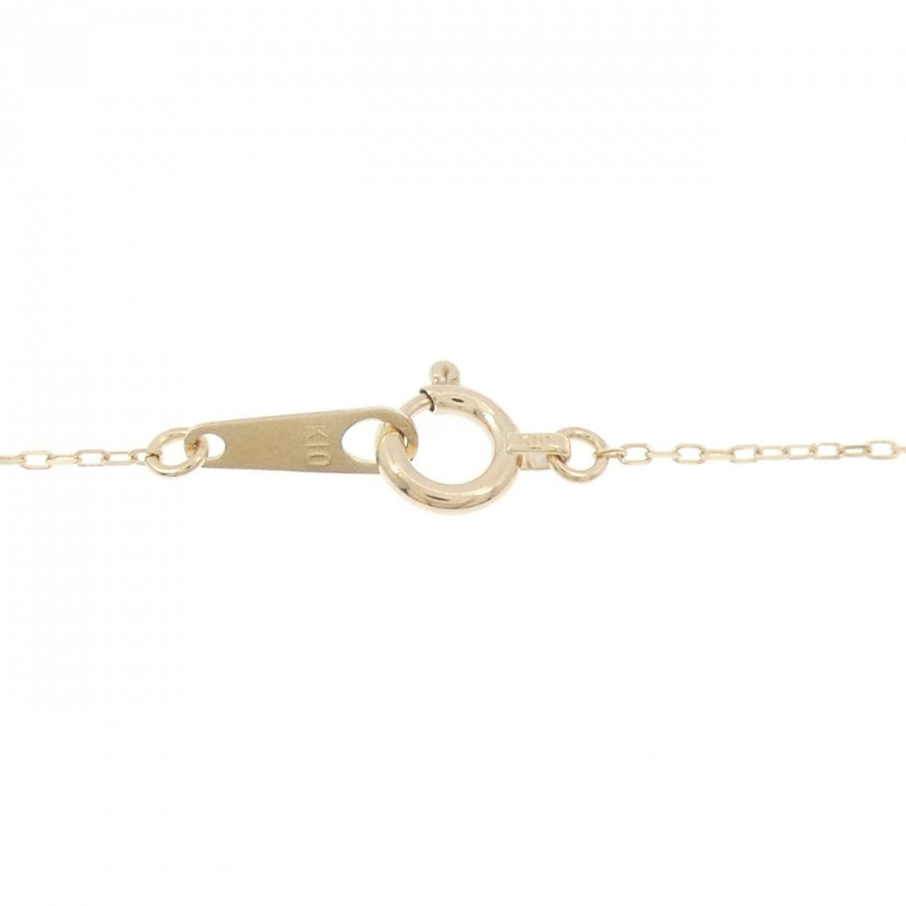 K10YG ハート ダイヤモンド ネックレス 0.01CT