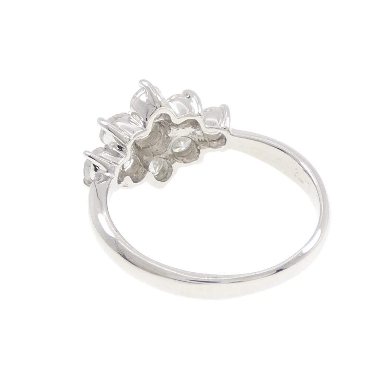 PT900 フラワー ダイヤモンド リング 1.02CT