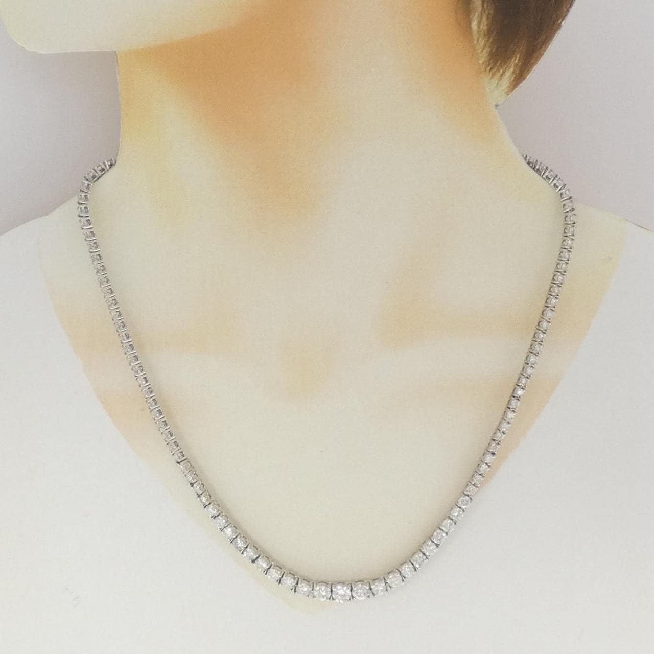 PT850 ダイヤモンド ネックレス 10.00CT