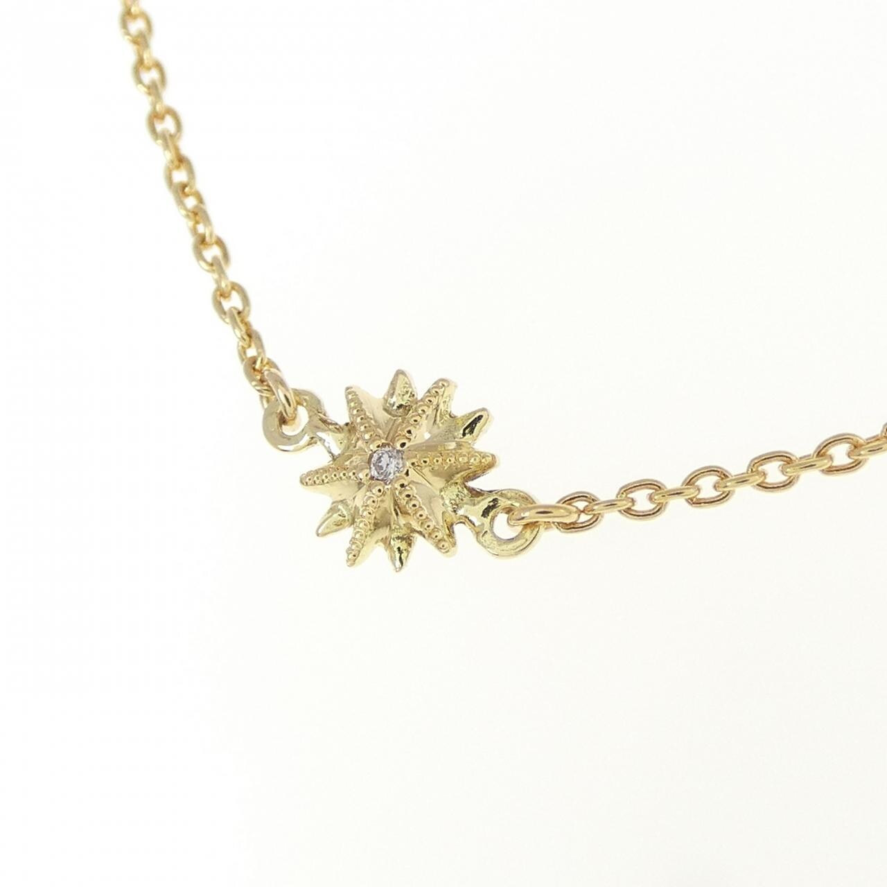 K18YG ダイヤモンド ネックレス 0.04CT