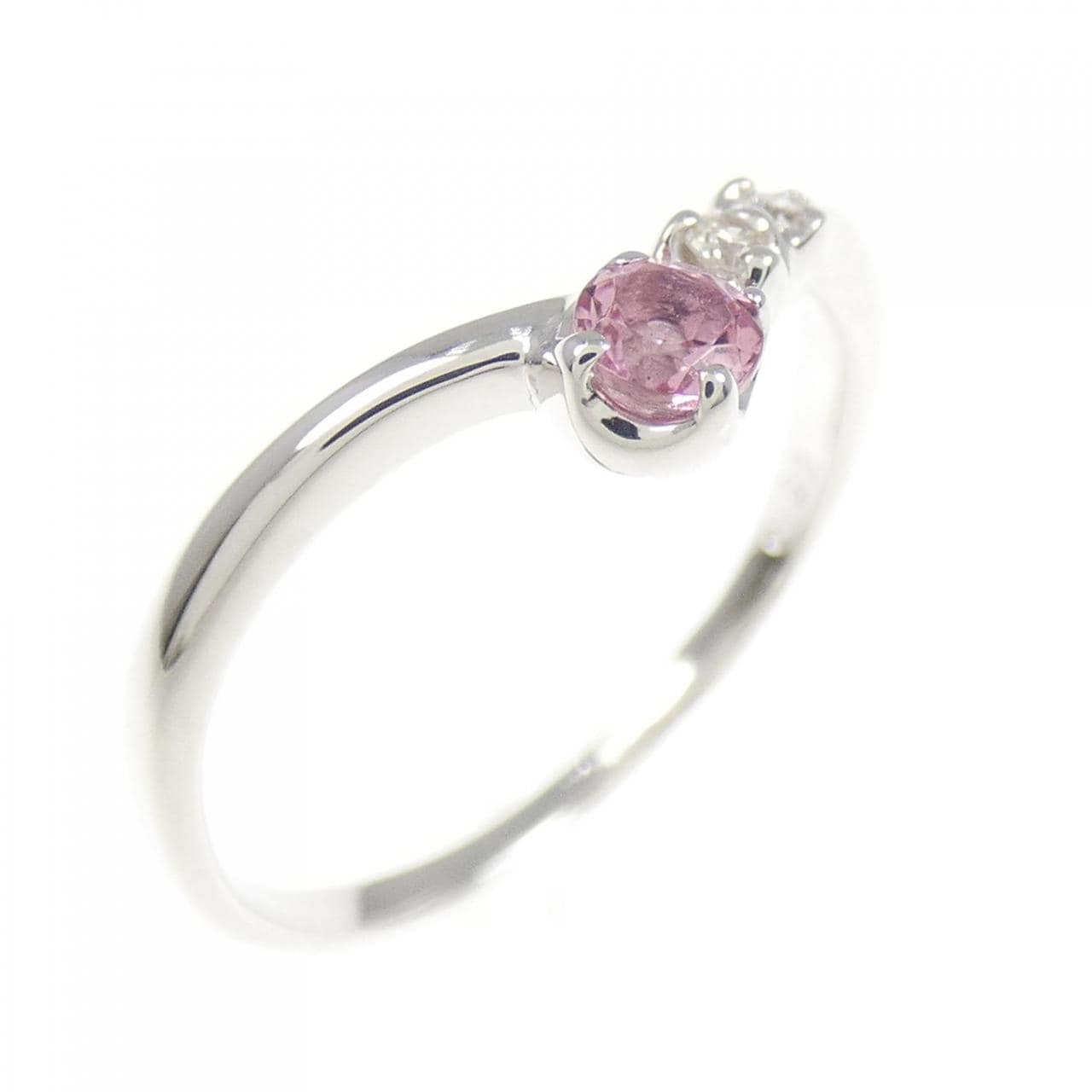 K18WG トルマリン リング